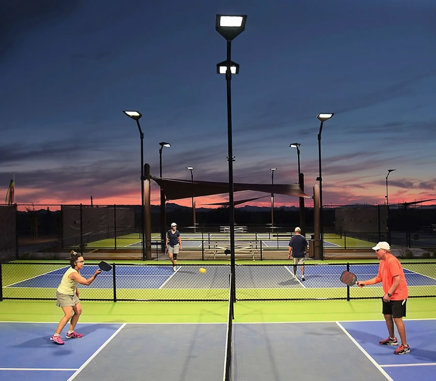 Thi công lắp đặt hệ thống đèn điện chiếu sáng sân Tennis, Pickleball