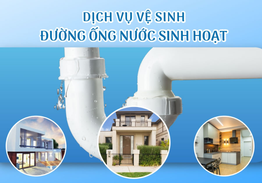 Dịch vụ sục rửa vệ sinh đường ống nước sinh hoạt Vinh Nghệ An